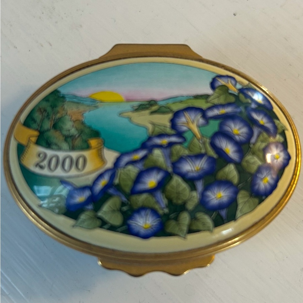 Halcyon Days English Battersea Enamel Box “2000 A Year To Remember”